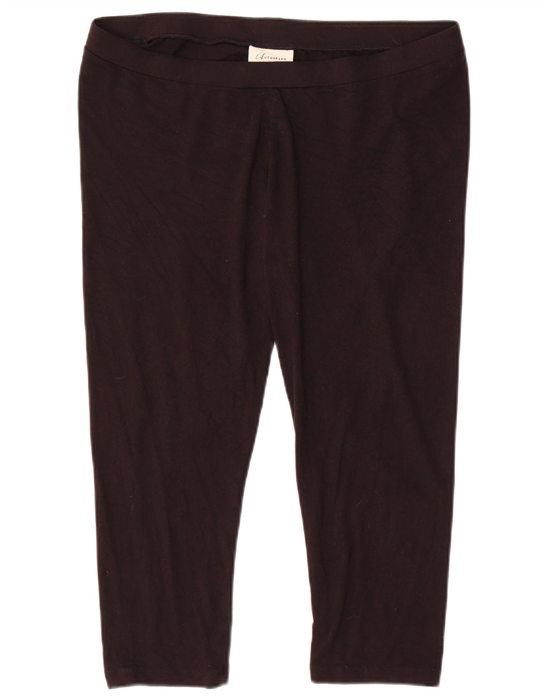Marks & Spencer Womens Capri Leggings UK 10 Small Black Viscose