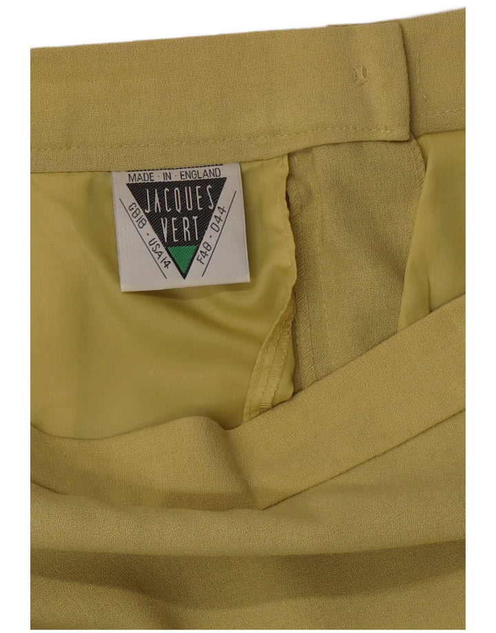 JAQUES VERT Womens High Waist Midi Straight Skirt UK 18 XL W33 Green