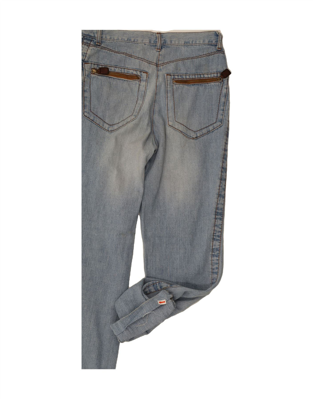 FENDI Womens Straight Jeans W26 L29 Blue Cotton Vintage Fendi and Second-Hand Fendi from Messina Hembry 