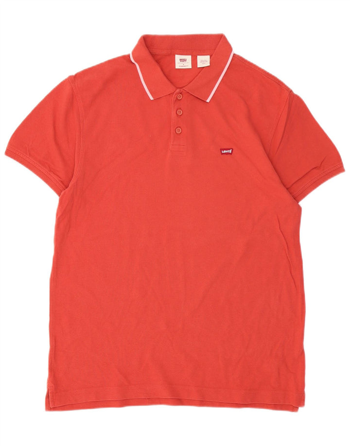 LEVI'S Mens Standard Fit Polo Shirt Medium Red