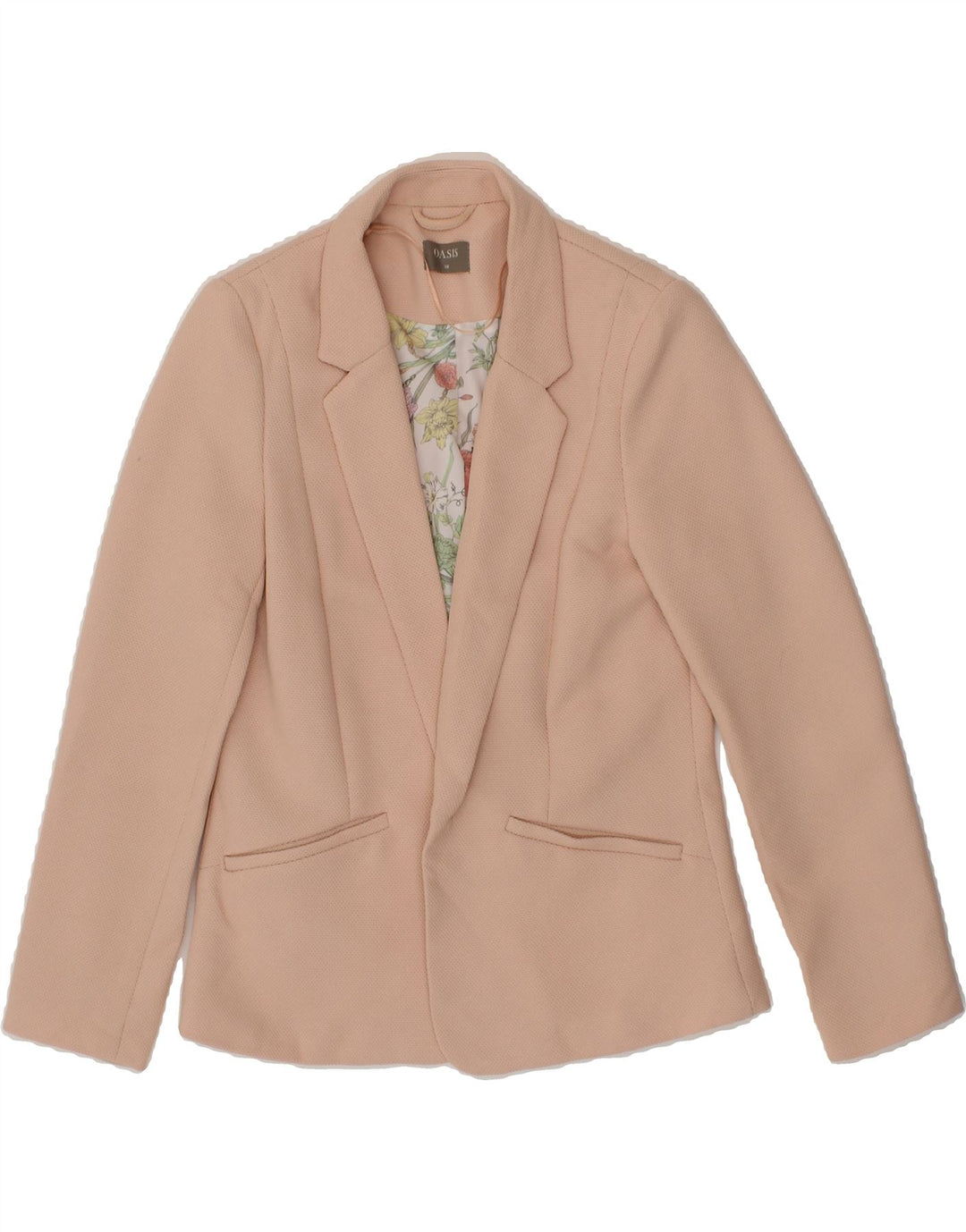 OASIS Womens Blazer Jacket UK 10 Small  Pink Polyester Vintage Oasis and Second-Hand Oasis from Messina Hembry 
