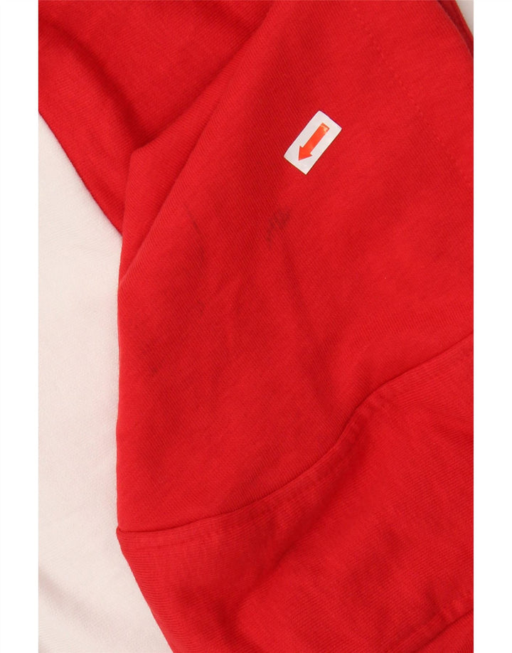 FILA Womens Graphic Hoodie Jumper UK 10 Small Multicoloured Colourblock