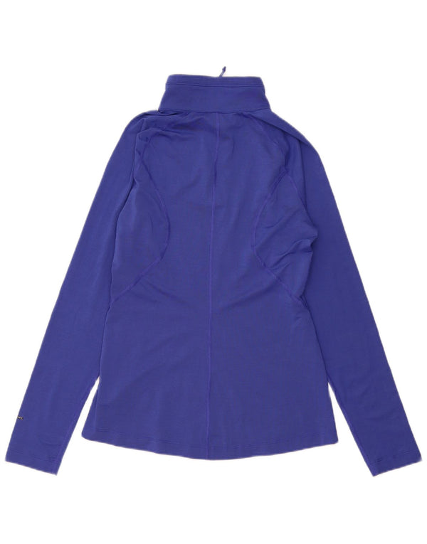The North Face Womens Zip Neck Pullover Tracksuit Top UK 12 Medium Blue