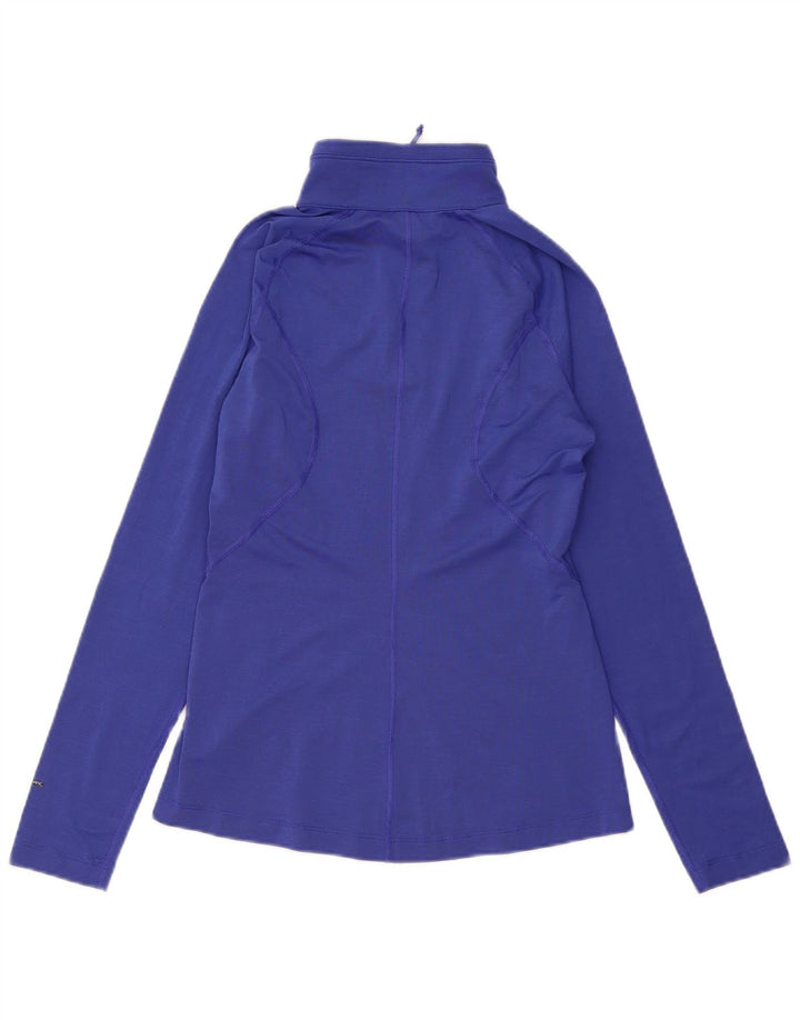 The North Face Womens Zip Neck Pullover Tracksuit Top UK 12 Medium Blue
