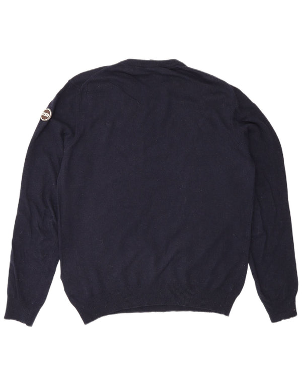 Colmar Mens Crew Neck Jumper Sweater Large Navy Blue Polyamide