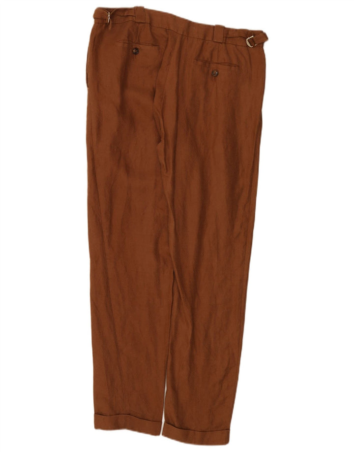 Massimo Dutti Womens Regular Chino Trousers EU 40 Medium W30 L31 Brown