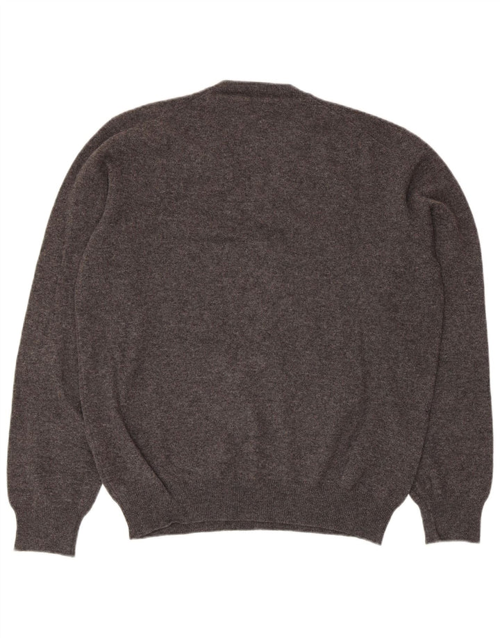 CONRAD HASSELBACH SHOES&GARMENT Mens V-Neck Jumper Sweater  Medium Grey