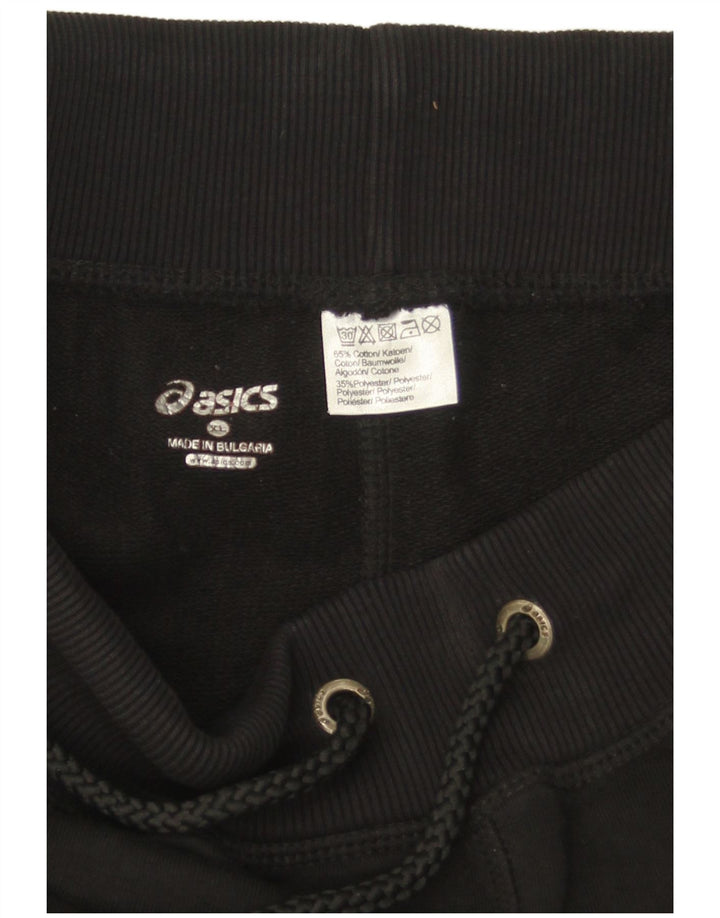 ASICS Womens Tracksuit Trousers Joggers UK 18 XL  Black Cotton
