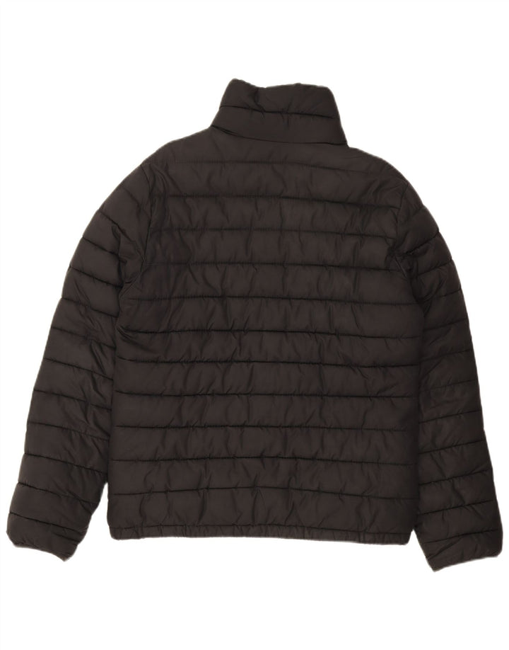 HOLLISTER Mens Padded Jacket UK 38 Medium Black Polyester