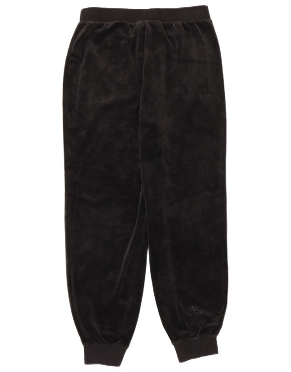 Juicy Couture Womens Graphic Tracksuit Trousers Joggers UK 14 Medium Black