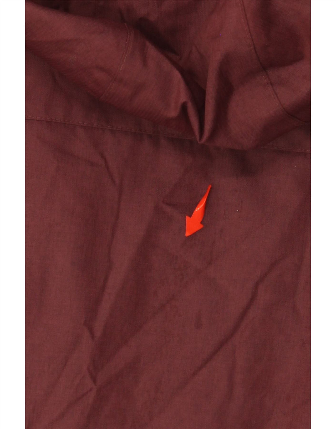 COLUMBIA Womens Hooded Oversized Windbreaker Jacket UK 10 Small Burgundy