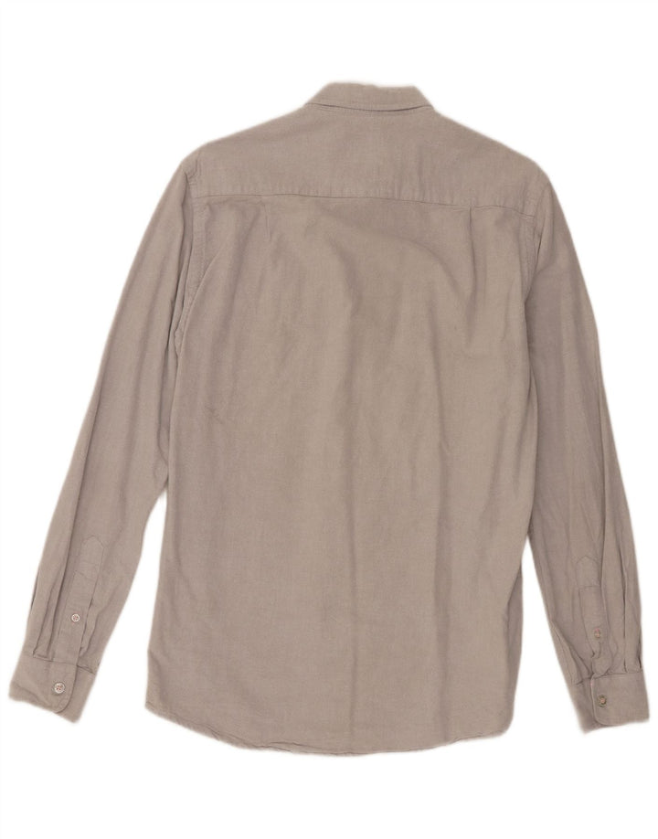 Crew Clothing Mens Shirt Medium Grey Cotton