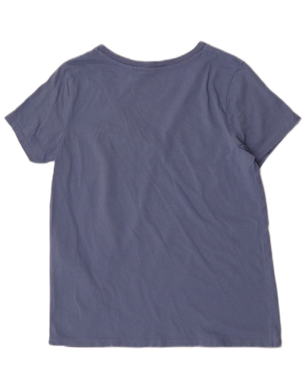 Levi's Womens T-Shirt Top UK 12 Medium Blue Cotton