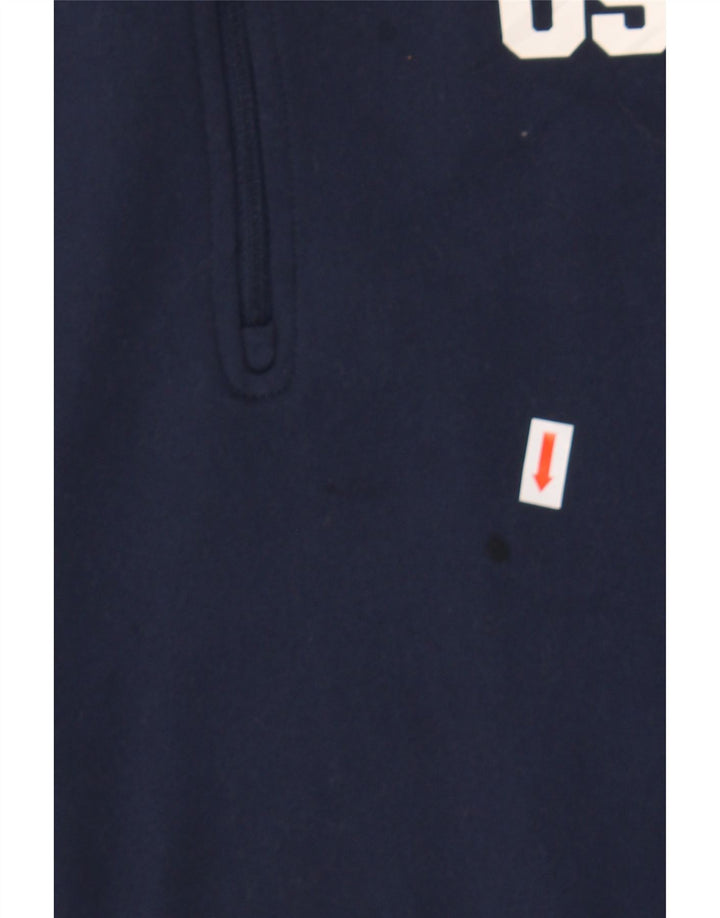 NIKE Mens Dri Fit Pullover Tracksuit Top Small Navy Blue Polyester Vintage Nike and Second-Hand Nike from Messina Hembry 