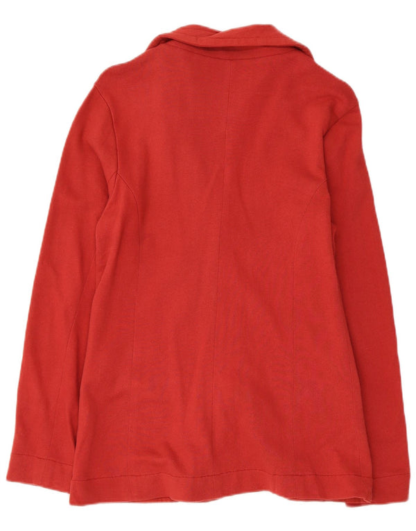 KAPPA Womens 3 Button Blazer Jacket UK 10 Small Red Cotton