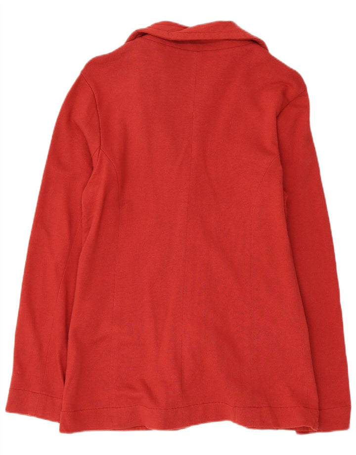 KAPPA Womens 3 Button Blazer Jacket UK 10 Small Red Cotton