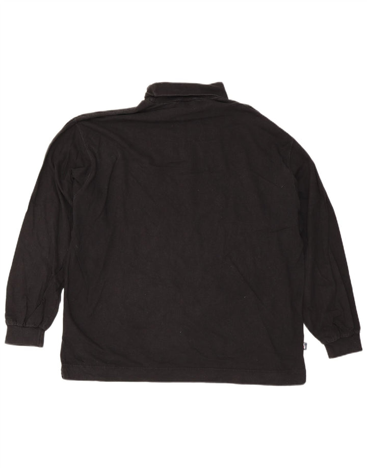 Reebok Mens Roll Neck Top Long Sleeve 2XL Black Cotton
