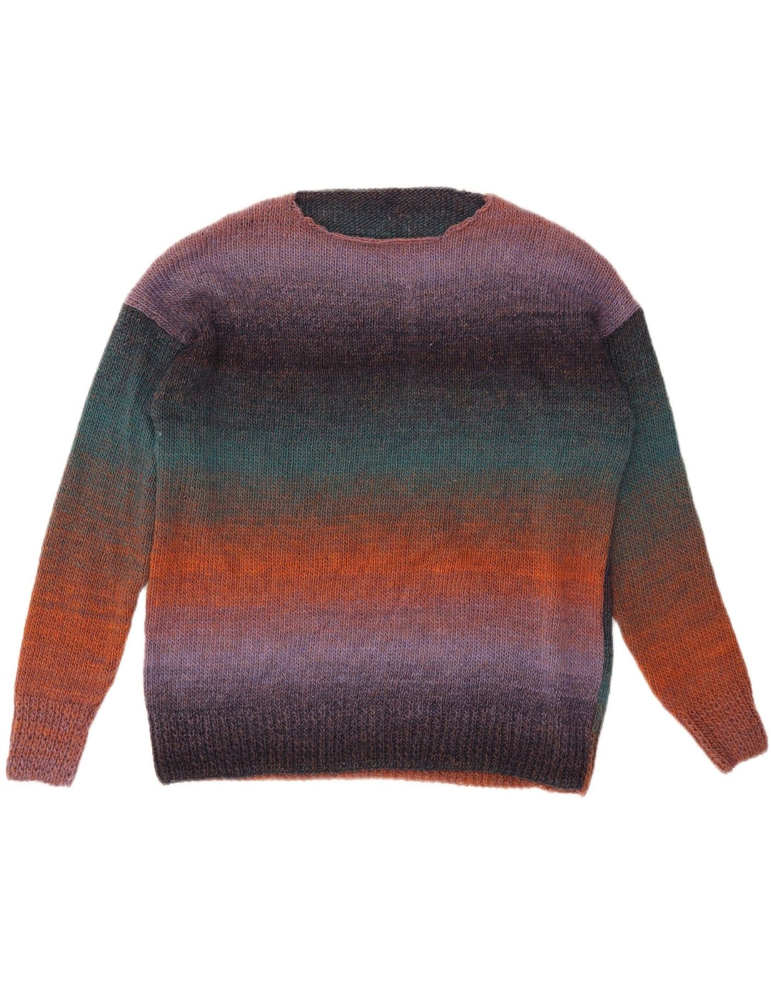 VINTAGE Womens Boat Neck Jumper Sweater UK 18 XL Multicoloured Striped