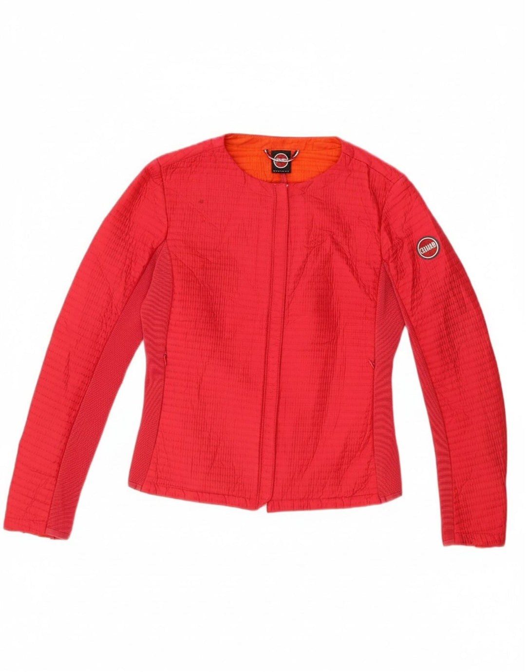 COLMAR Womens Racer Jacket IT 42 Small Red Polyester