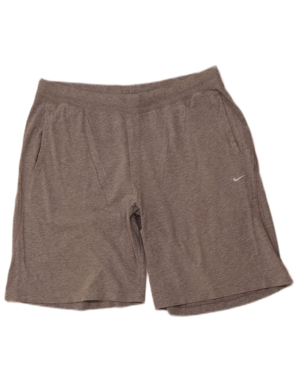 NIKE Mens Sport Shorts XL  Grey Cotton