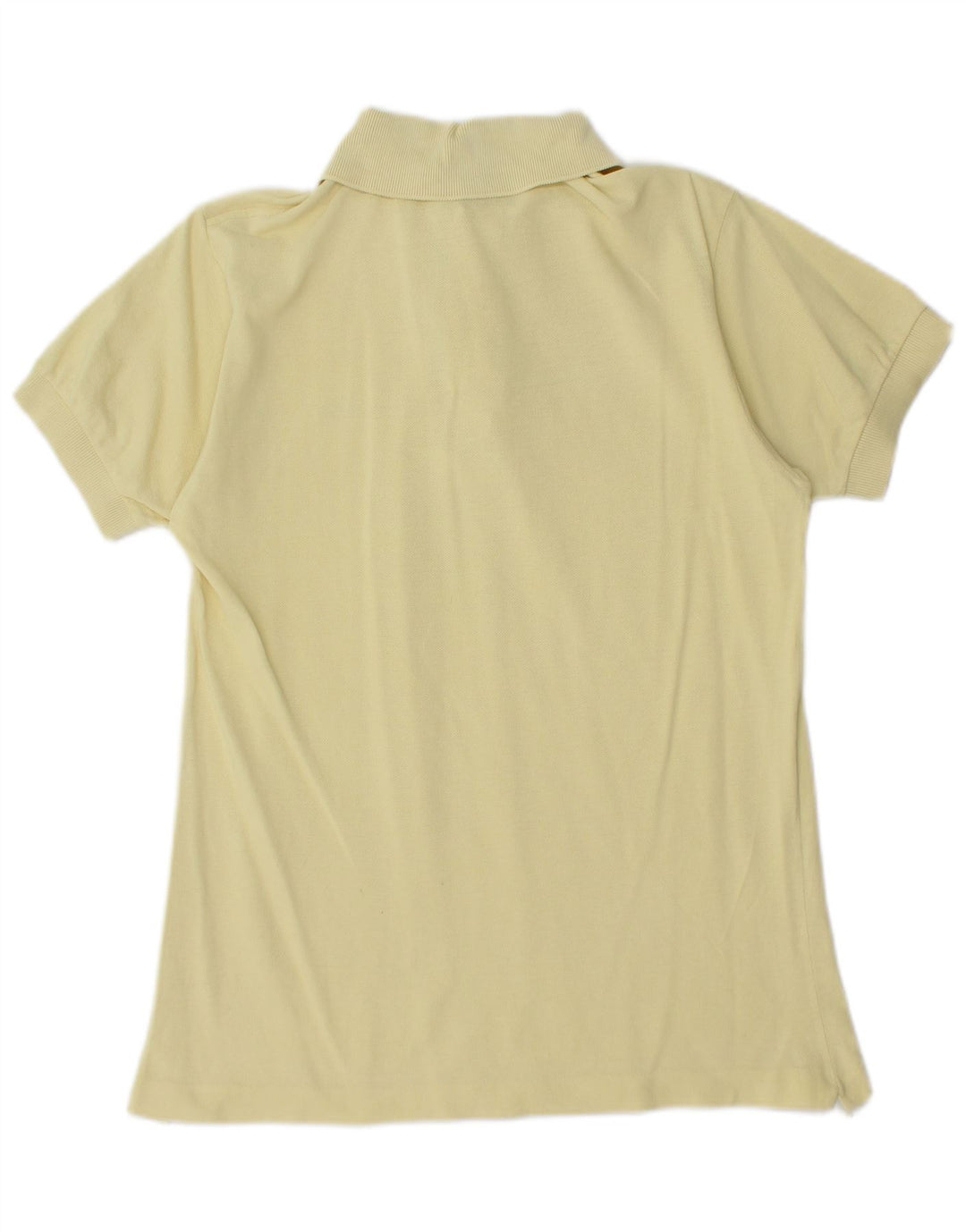 LACOSTE Mens Polo Shirt Size 3 Small Yellow Cotton