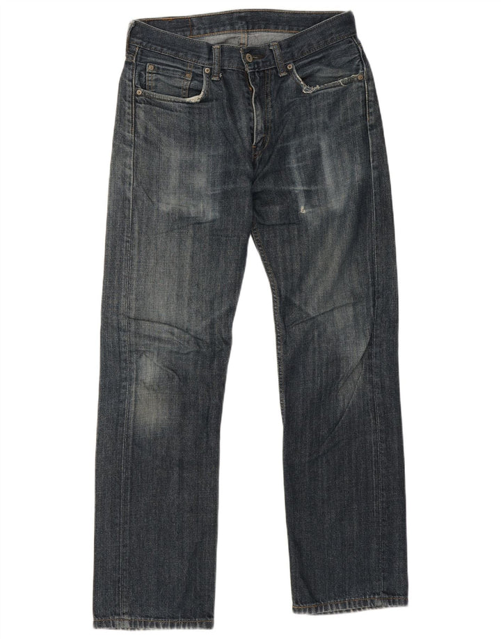 Levi's Mens 505 Straight Jeans W30 L32 Blue Cotton