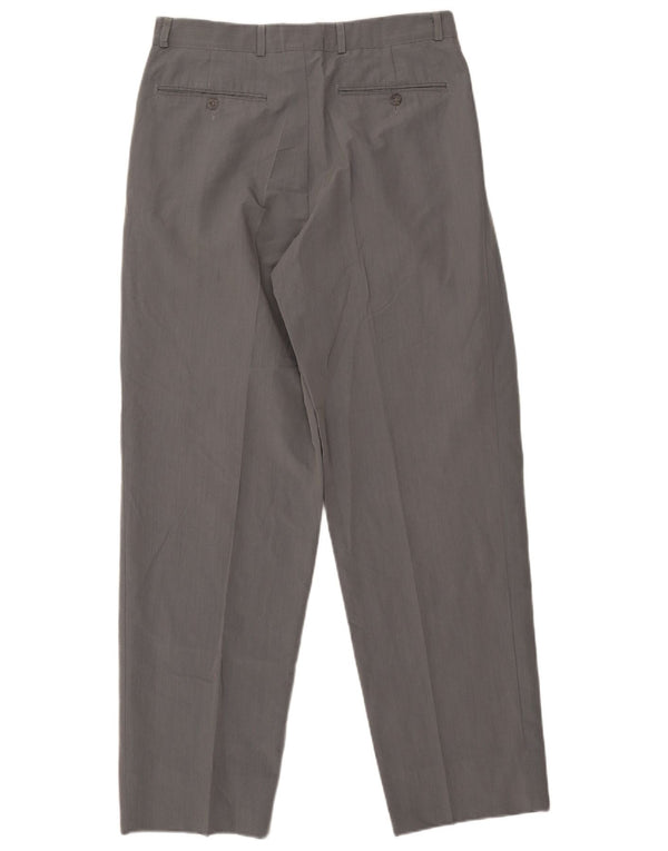 Vintage Mens Pegged Chino Trousers IT 48 Medium W32 L32 Grey Polyester