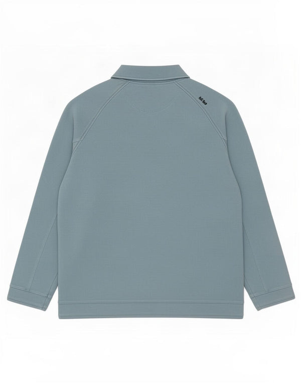 Fat Face Mens Zip Neck Sweatshirt Jumper Large Blue Cotton