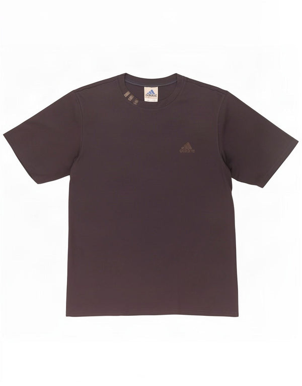Adidas Mens T-Shirt Top Large Grey Polyester