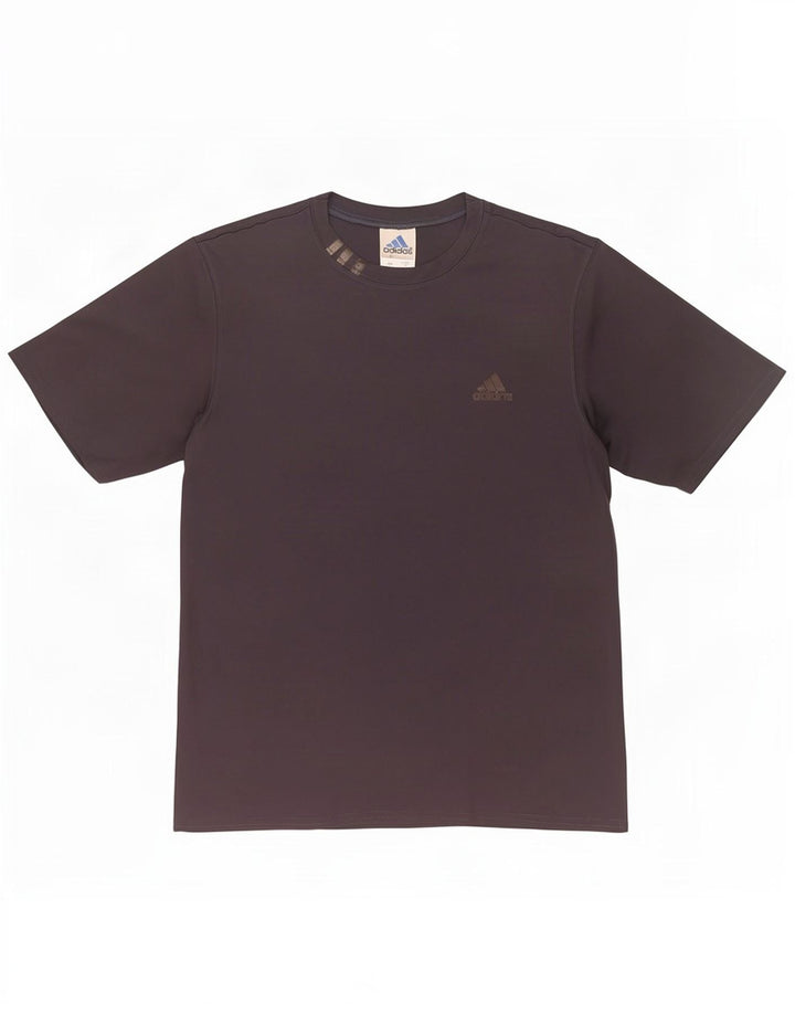 Adidas Mens T-Shirt Top Large Grey Polyester