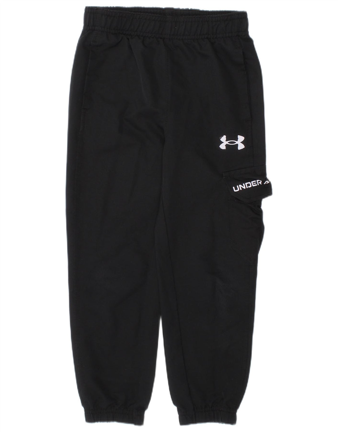 UNDER ARMOUR Boys Graphic Tracksuit Trousers Joggers 3-4 Years  Black