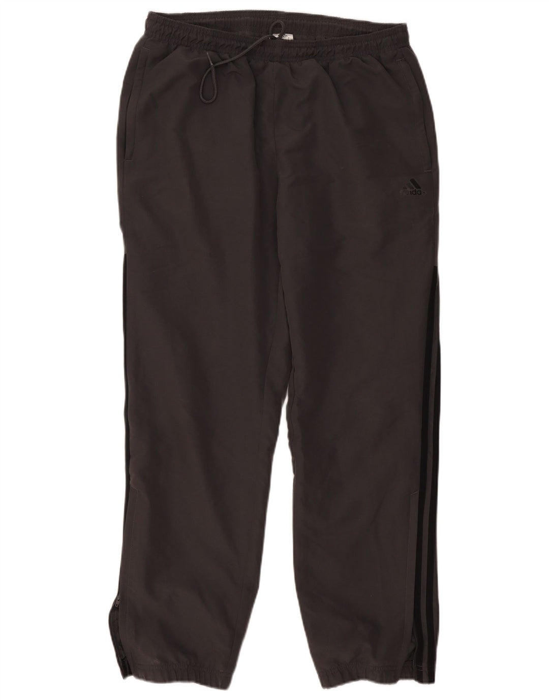 ADIDAS Mens Tracksuit Trousers Joggers Large Grey Polyester