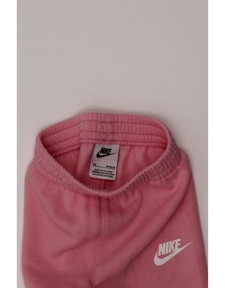 NIKE Baby Girls Graphic Joggers Tracksuit Trousers 12-18 Months  Pink