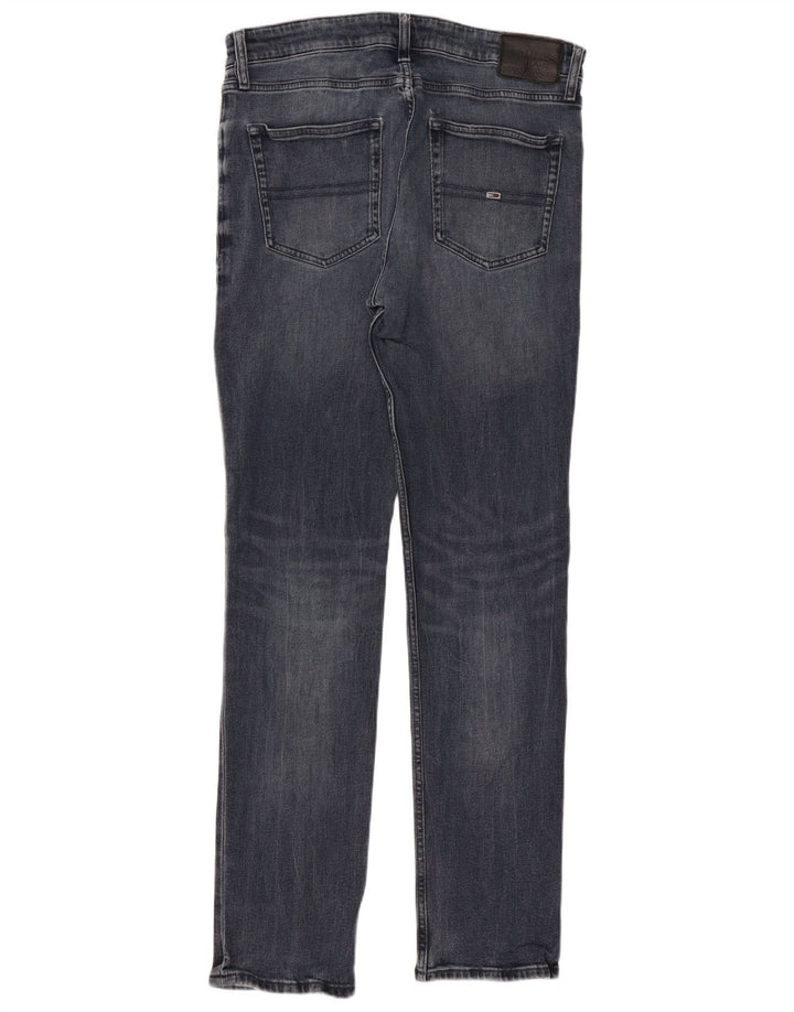 Tommy Hilfiger Mens Ryan Straight Jeans W34 L34 Navy Blue Cotton