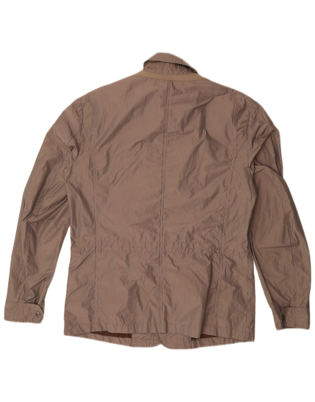 Geox Mens Respira Utility Jacket UK 40 Large Brown Pinstripe Polyester
