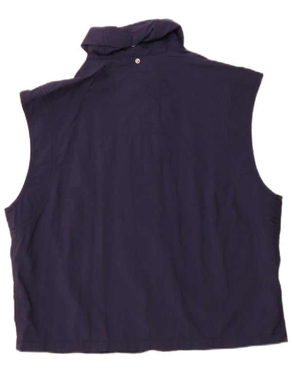 IVY OXFORD Mens Gilet IT 52 XL Navy Blue Nylon