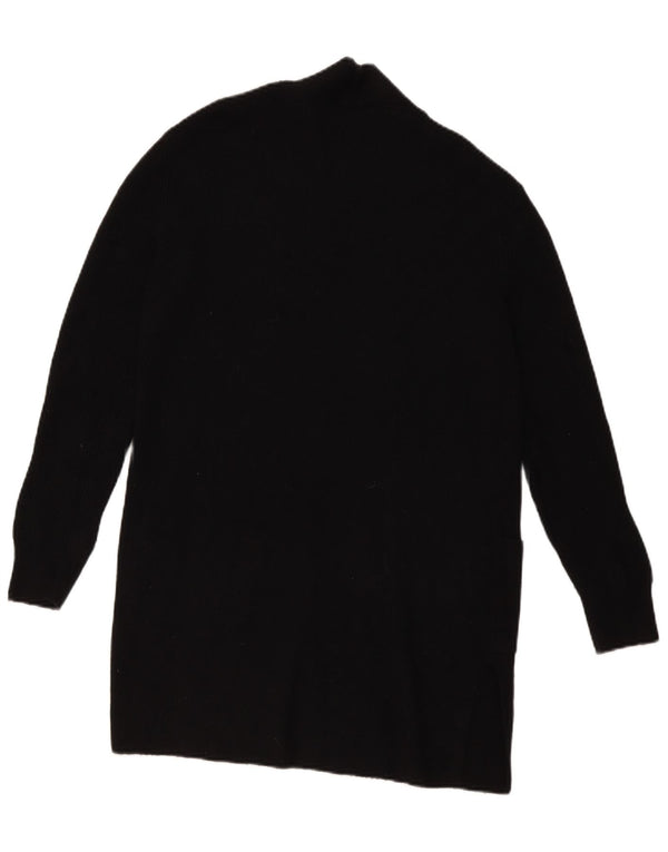 Marks & Spencer Womens Longline Cardigan Sweater UK 10 Small Black