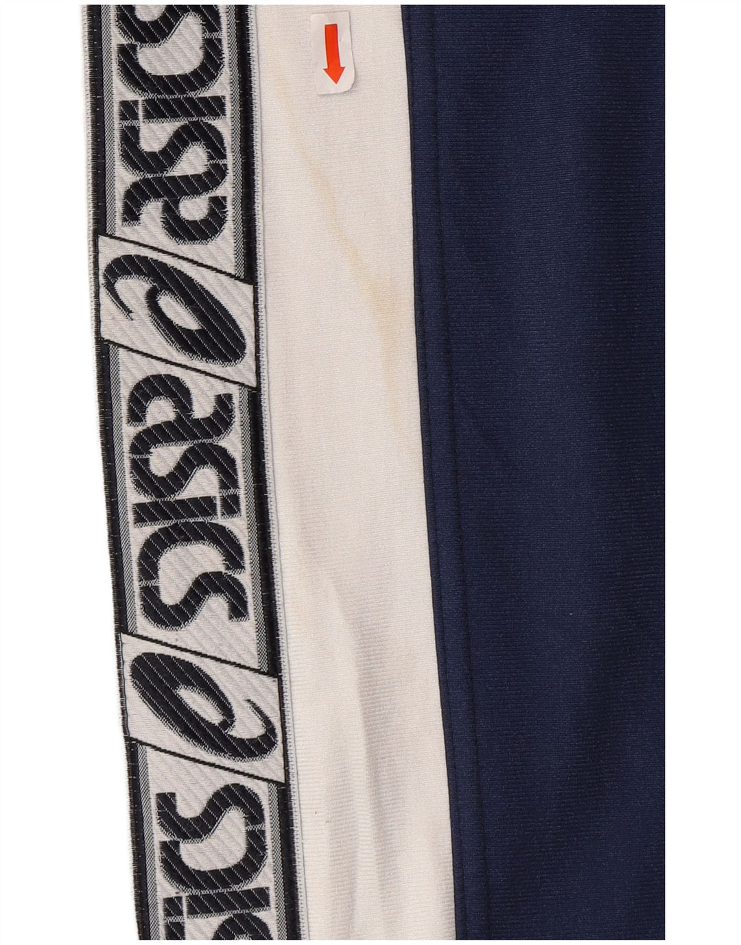 ASICS Mens Graphic Tracksuit Trousers IT 54 2XL  Navy Blue Colourblock
