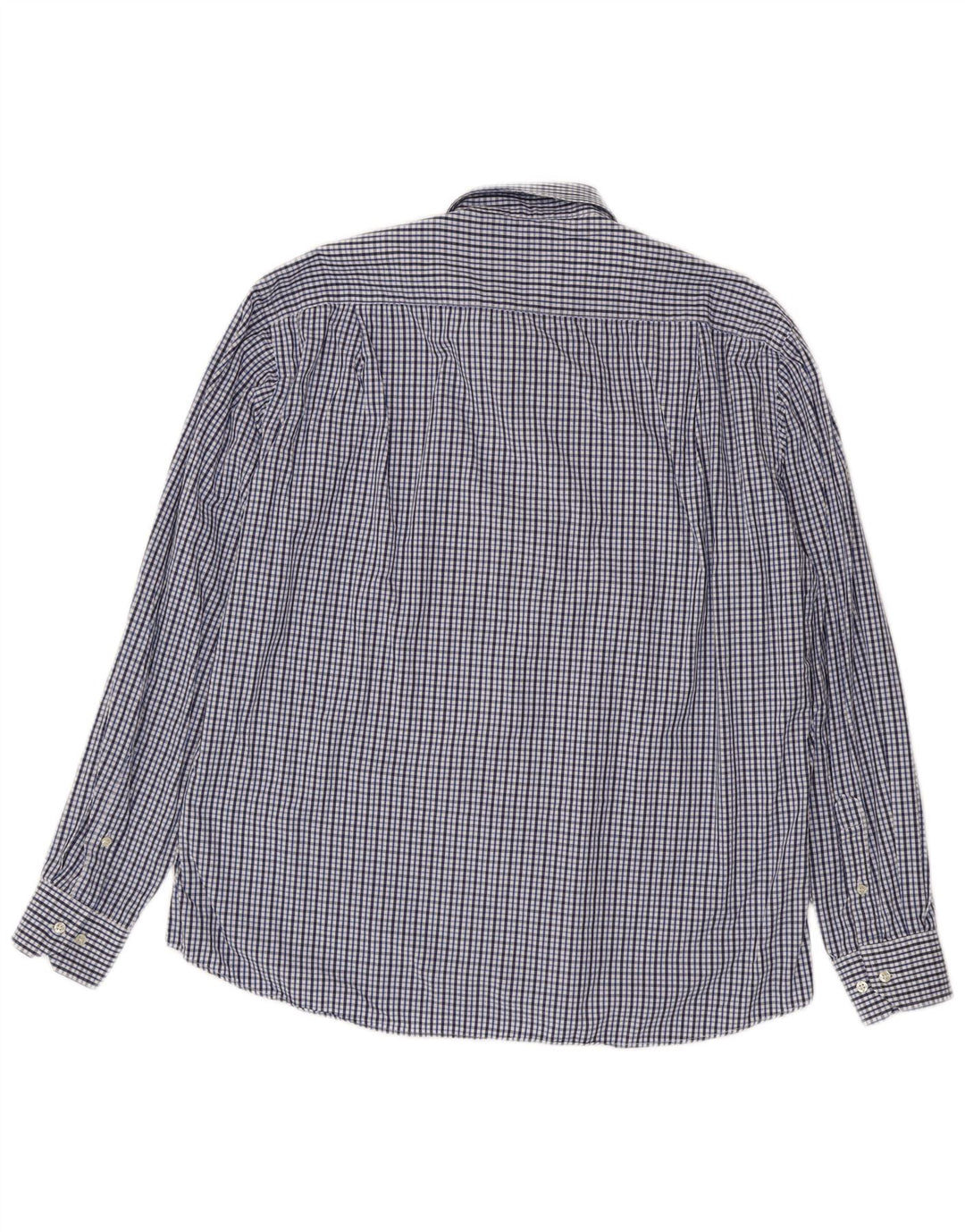 Lotto Mens Shirt Size 45/46 2XL Blue Gingham