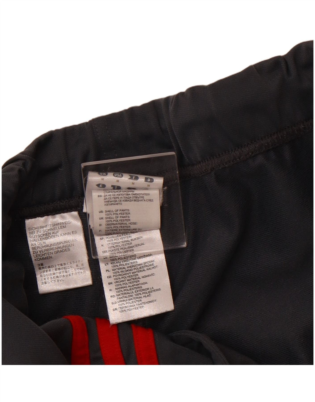 ADIDAS Mens Tracksuit Trousers Medium  Grey Polyester