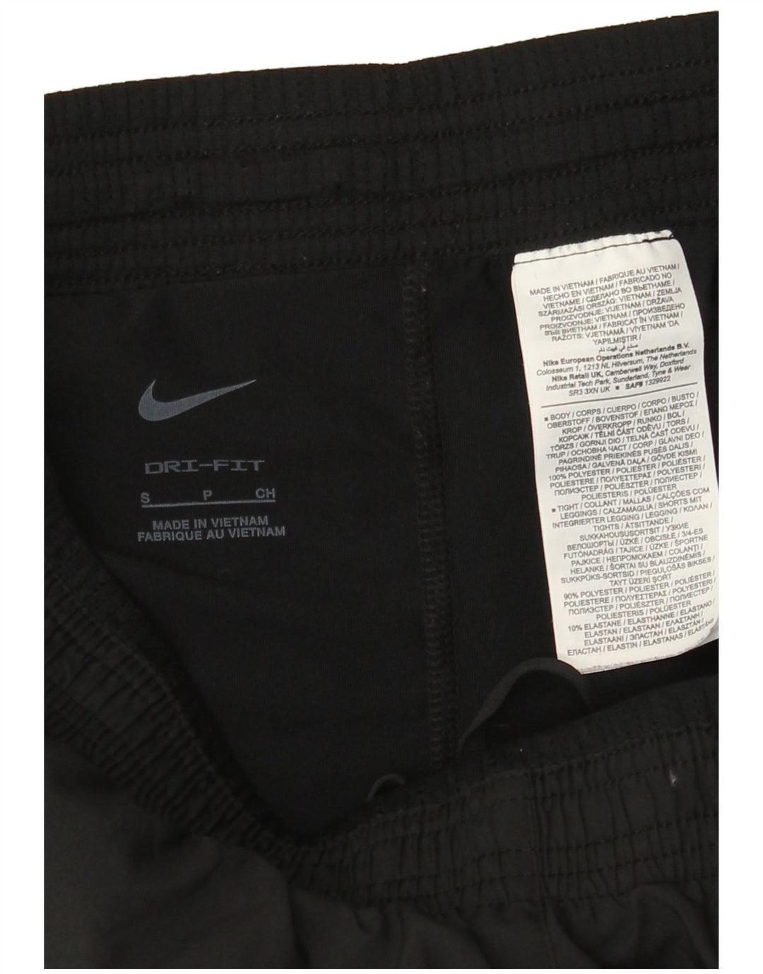 NIKE Womens Dri Fit Sport Shorts UK 10 Small  Black Polyester