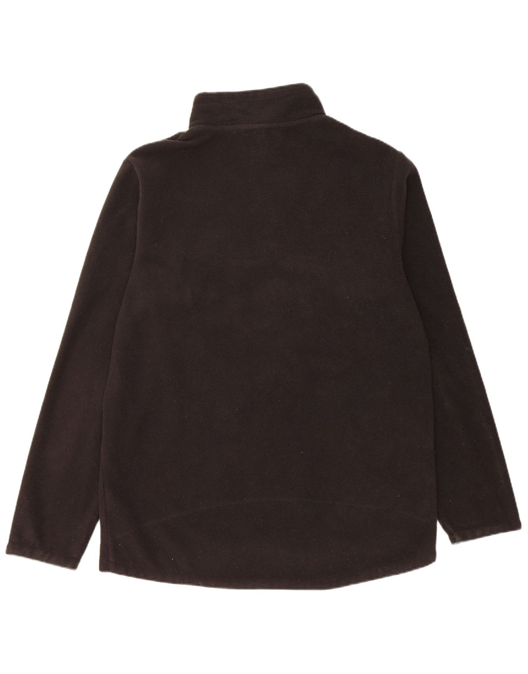 Weird Fish Mens Zip Neck Fleece Jumper Medium Black Polyester