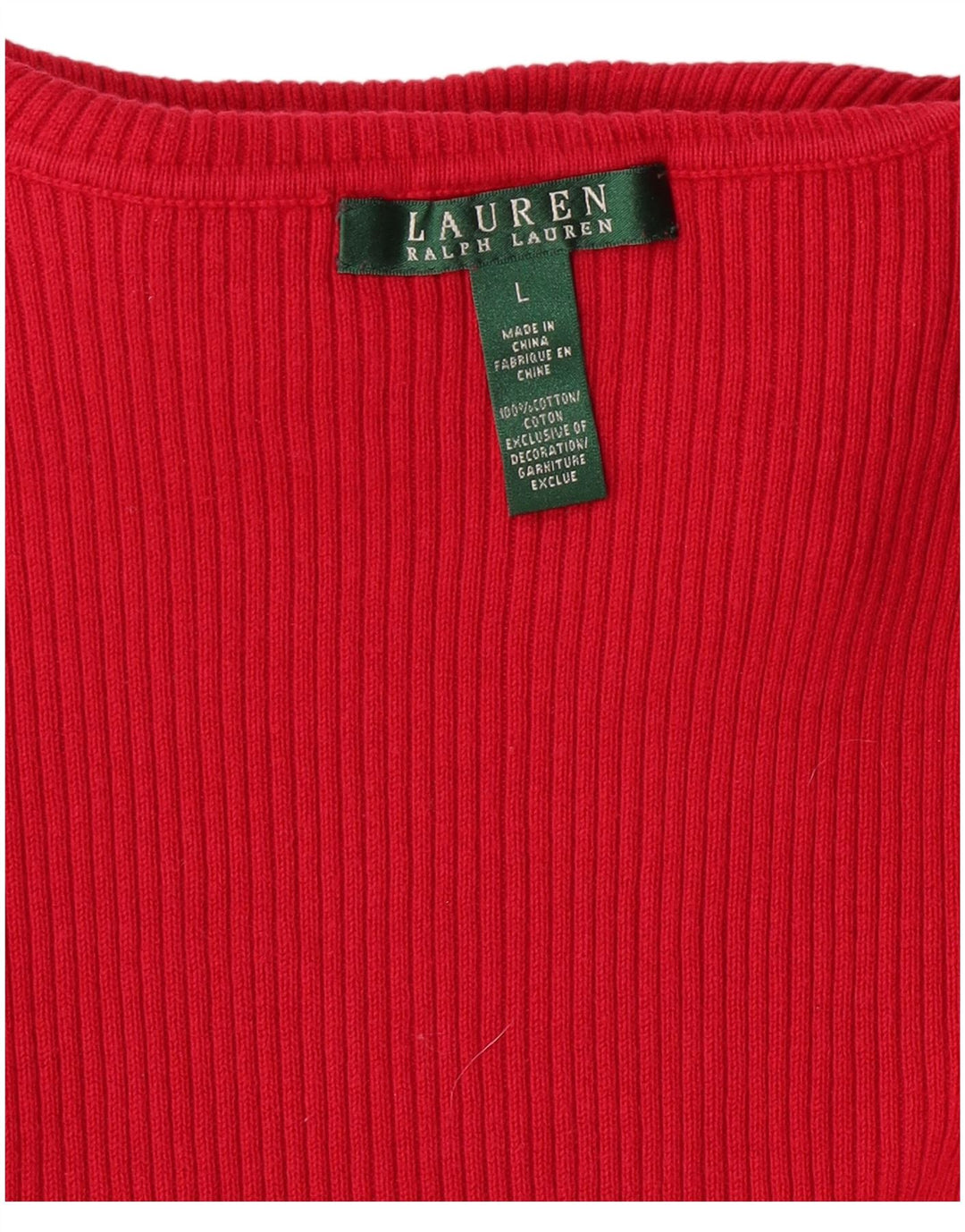 RALPH LAUREN Womens Roll Neck Jumper Sweater UK 16 Large Pink Cotton