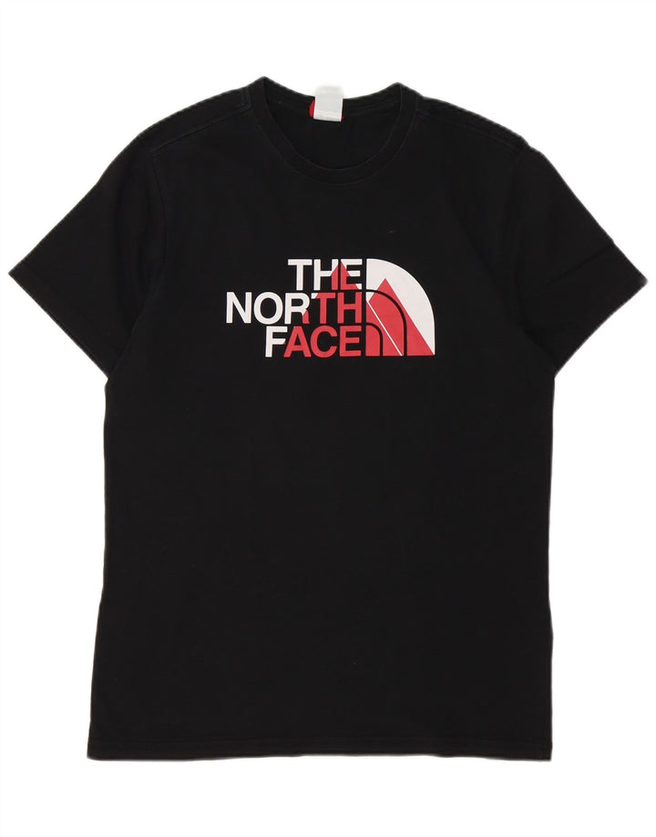 THE NORTH FACE Mens Graphic T-Shirt Top Small Black Cotton