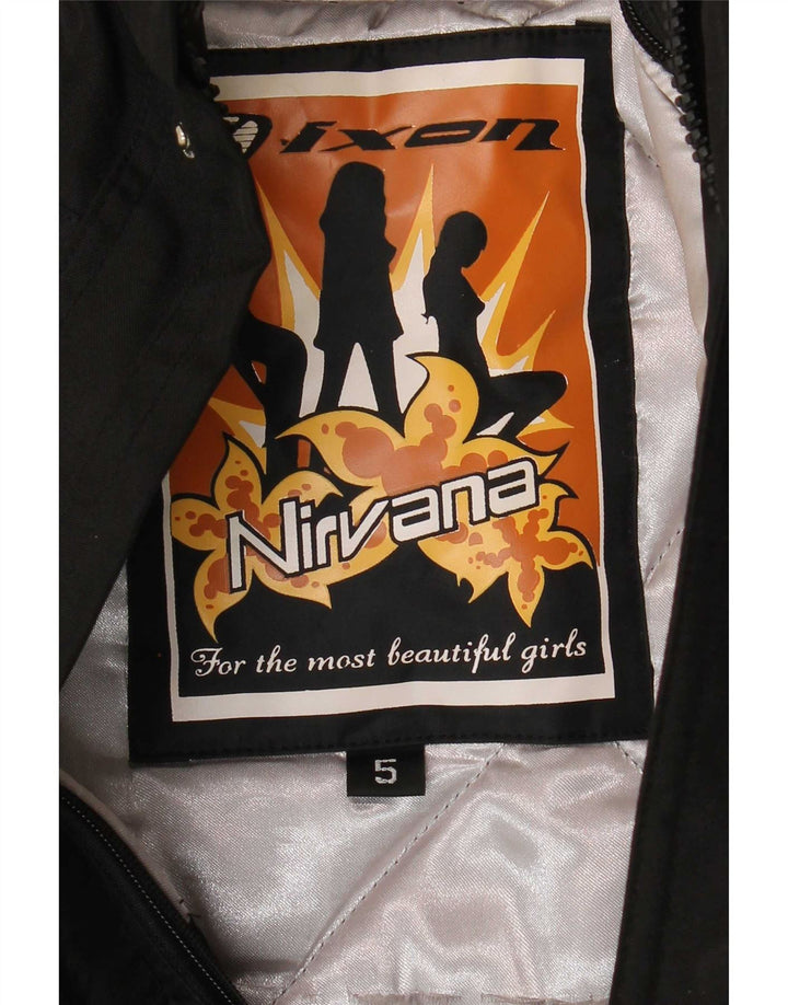 Ixon Womens Nirvana Graphic Racer Jacket UK 10 Small Black Colourblock
