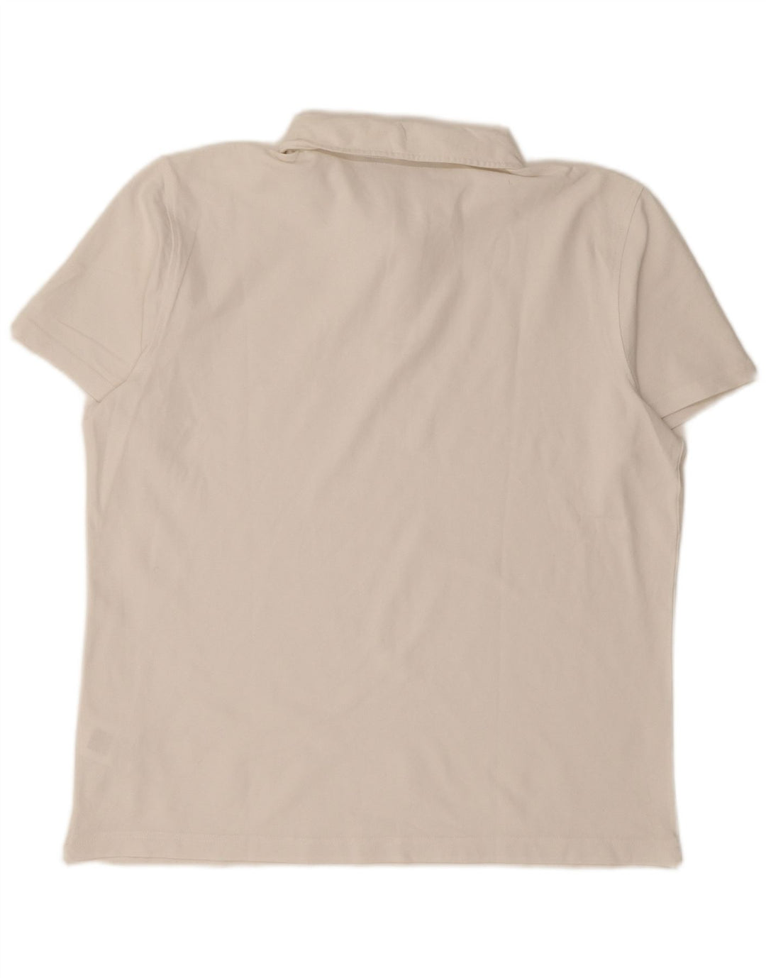 K-WAY Mens Polo Shirt XL White Cotton