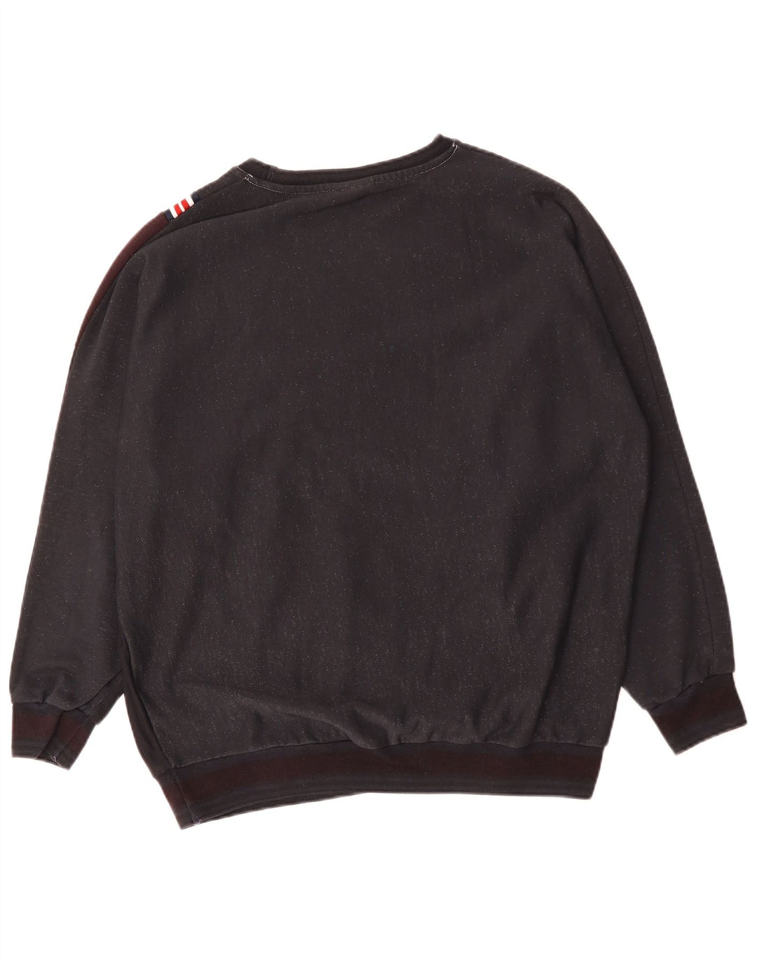 ELLESSE Mens Graphic Sweatshirt Jumper Large Navy Blue Colourblock Cotton