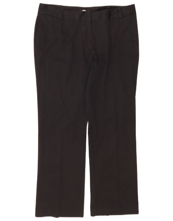 Marks & Spencer Womens Bootcut Casual Trousers UK 16 Large W38 L30 Black