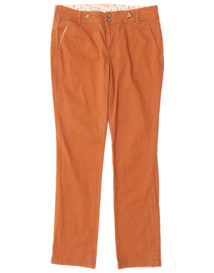 White Stuff Womens Slim Chino Trousers UK 14 Large W36 L32 Orange Cotton