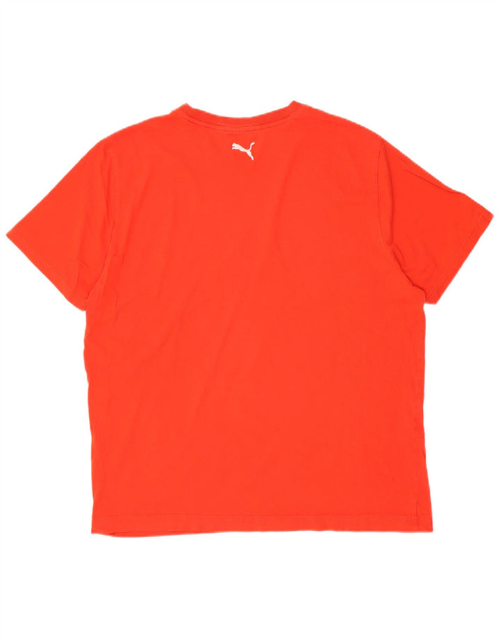 PUMA Mens Graphic T-Shirt Top XL Red